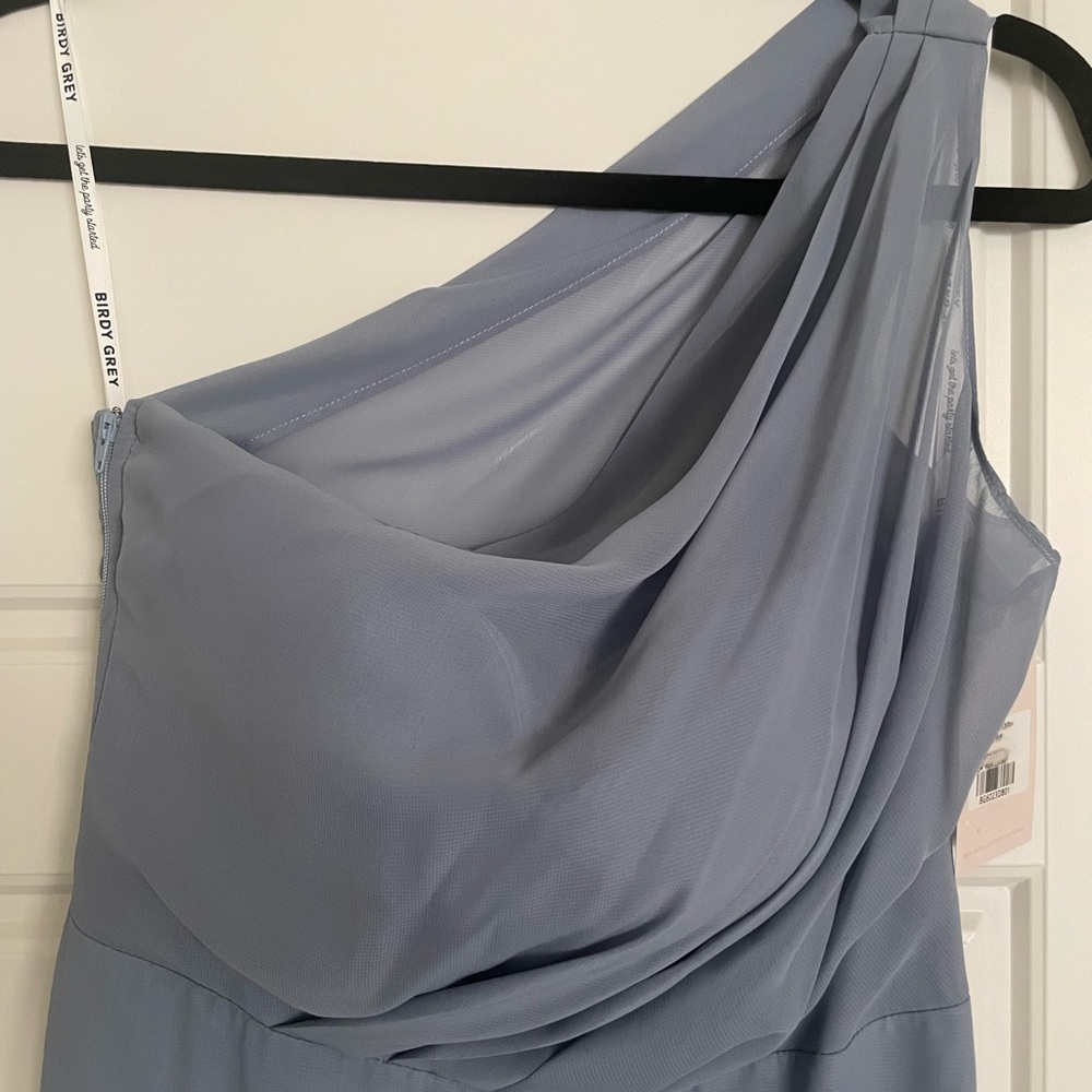 Birdy Grey Kira Chiffon Dusty Blue Dress XS - Picture 7 of 14